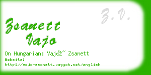 zsanett vajo business card